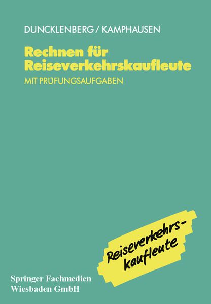 Produktbild: Rechnen f&uuml;r Reiseverkehrskaufleute
