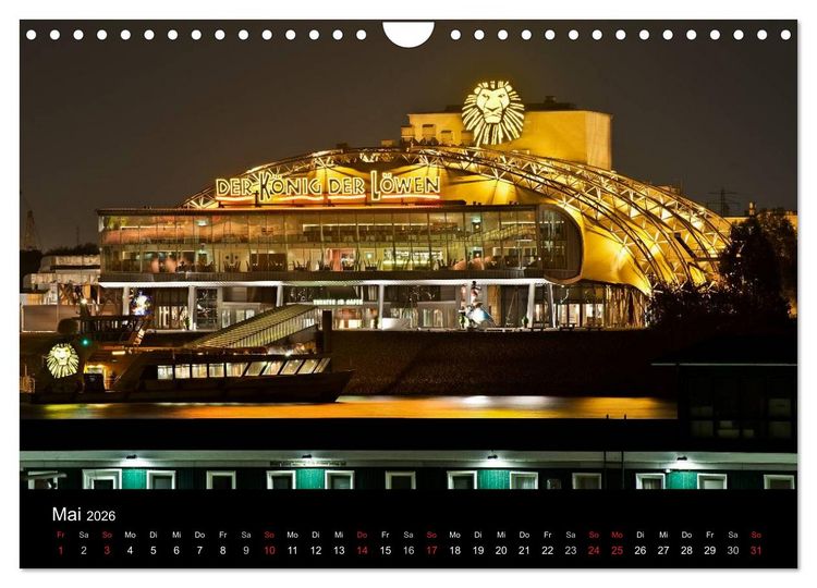 Produktbild: Hamburgs N&auml;chte (Wandkalender 2026 DIN A4 quer), CALVENDO Monatskalender