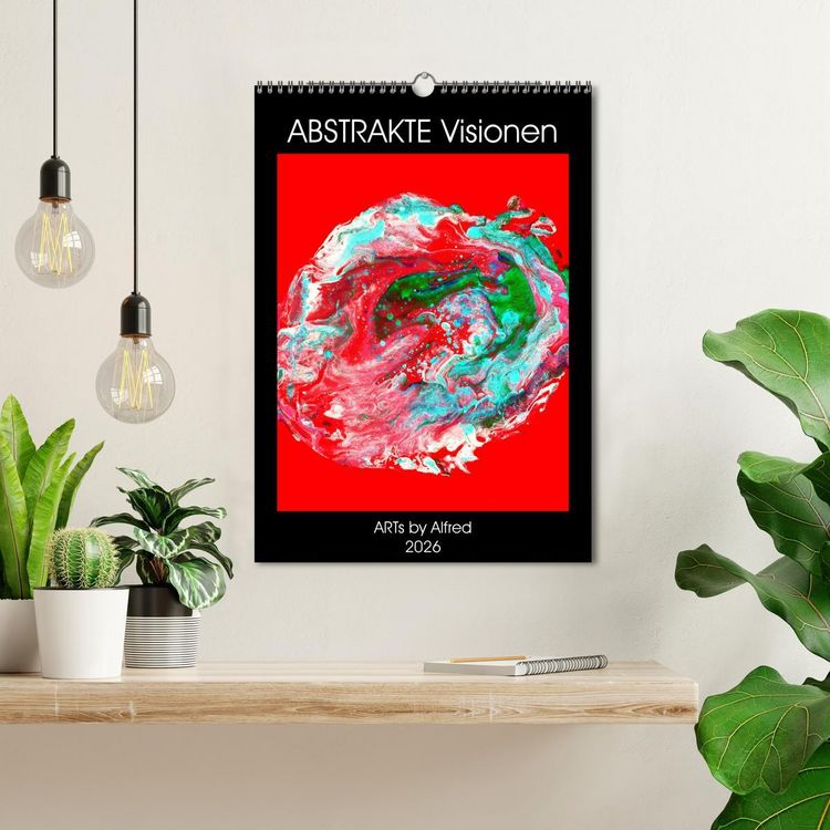 Produktbild: Abstrakte Visionen (Wandkalender 2026 DIN A3 hoch), CALVENDO Monatskalender