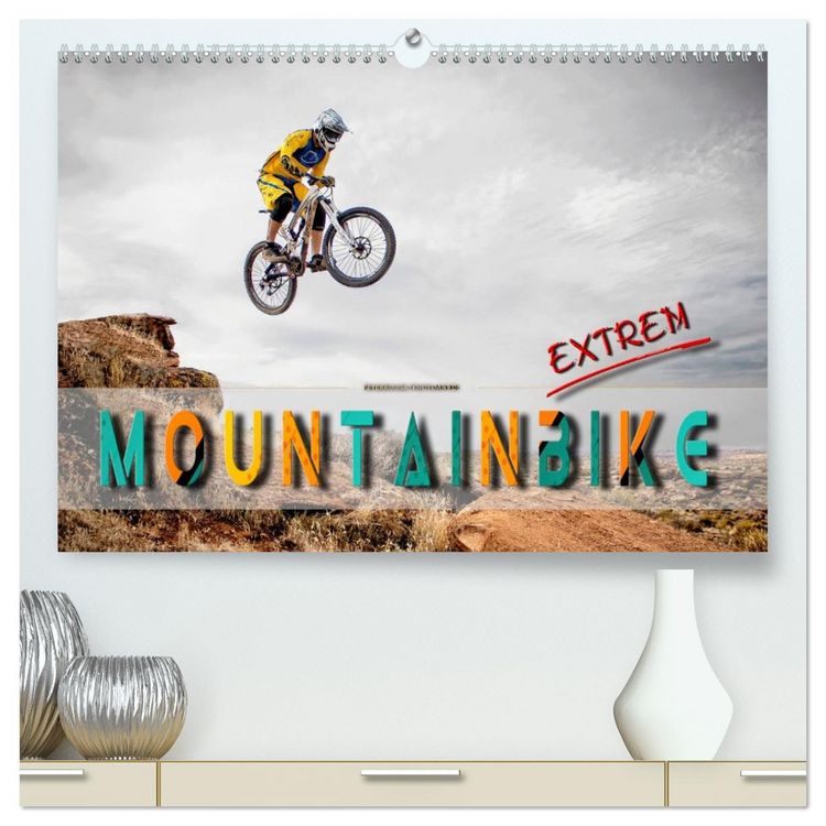 Produktbild: Mountainbike extrem (hochwertiger Premium Wandkalender 2026 DIN A2 quer), Kunstdruck in Hochglanz