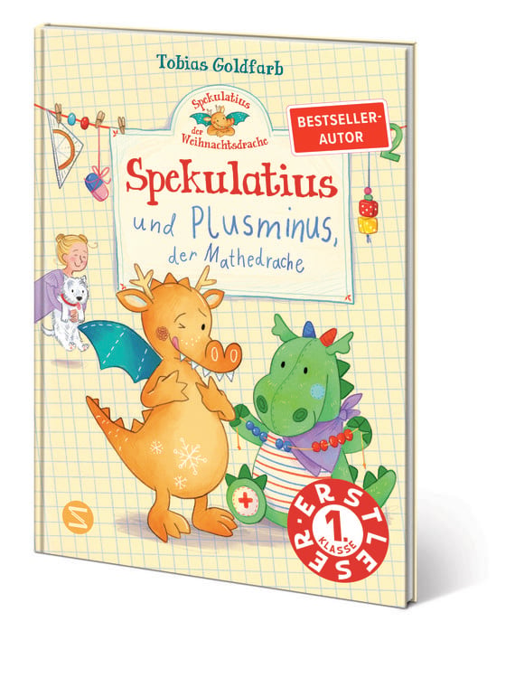 Produktbild: Spekulatius, der Weihnachtsdrache. Spekulatius und Plusminus, der Mathedrache