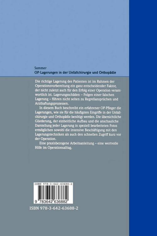 Produktbild: OP-Lagerungen in der Unfallchirurgie und Orthop&auml;die