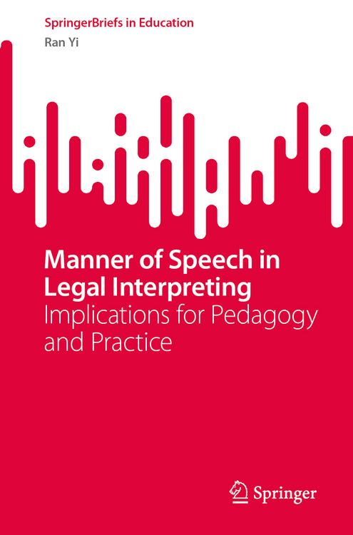 Produktbild: Manner of Speech in Legal Interpreting