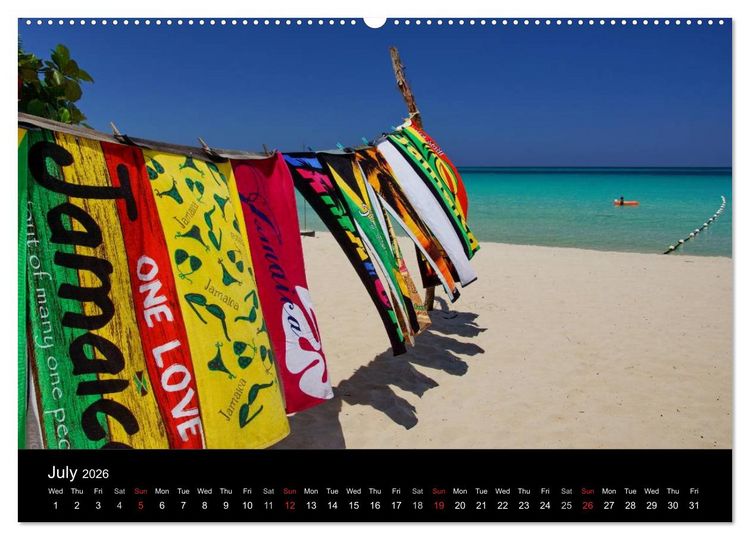 Produktbild: Jamaica Sun and Beaches (High Quality Premium Wall Calendar 2026 DIN A2 landscape),CALVENDO 12 Month Wall Calendar