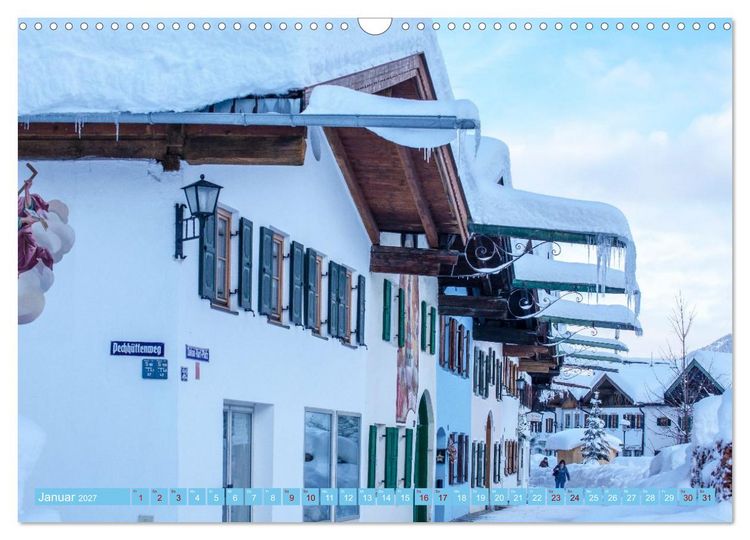 Produktbild: MITTENWALD Eine Perle im Oberen Isartal (Wandkalender 2027 DIN A3 quer), CALVENDO Monatskalender