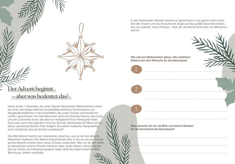 Produktbild: Mein Advents-Journal