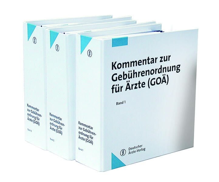 Produktbild: Kommentar zur Geb&uuml;hrenordnung f&uuml;r &Auml;rzte (GO&Auml;)