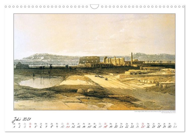 Produktbild: &Auml;gypten um 1840. David Roberts - Louis Haghe. Kunstkalender (Wandkalender 2027 DIN A3 quer), CALVENDO Monatskalender