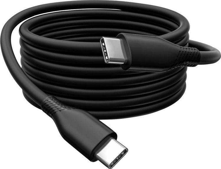 Produktbild: Digitus USB-C&reg; Kabel USB 2.0 USB-C&reg; Stecker 2.00m Schwarz (matt) exzellente Alterungseigenschaften, Flexibel, flexibler