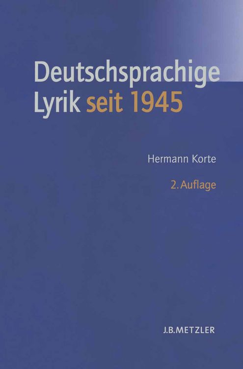 Produktbild: Deutschsprachige Lyrik seit 1945