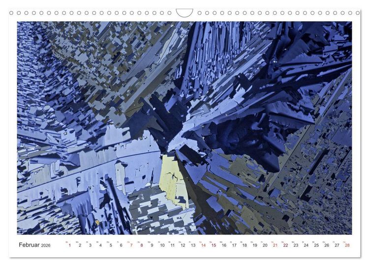 Produktbild: Fantastische Welten Mikrokristalle (Wandkalender 2026 DIN A3 quer), CALVENDO Monatskalender