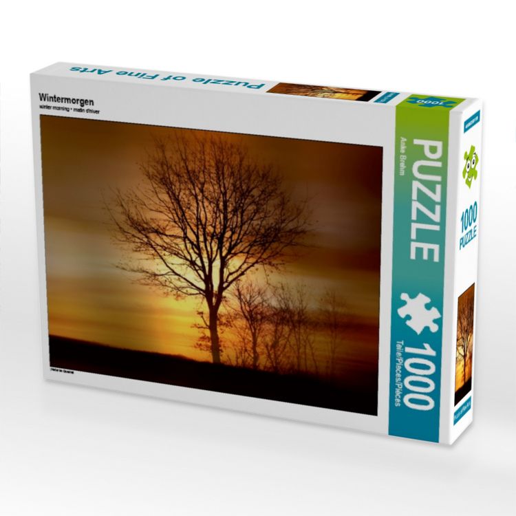 Produktbild: CALVENDO Puzzle Wintermorgen 1000 Teile Puzzle quer | 1000 Teile Lege-Gr&ouml;&szlig;e 64 &times; 48 cm Foto-Puzzle f&uuml;r gl&uuml;ckliche Stunden