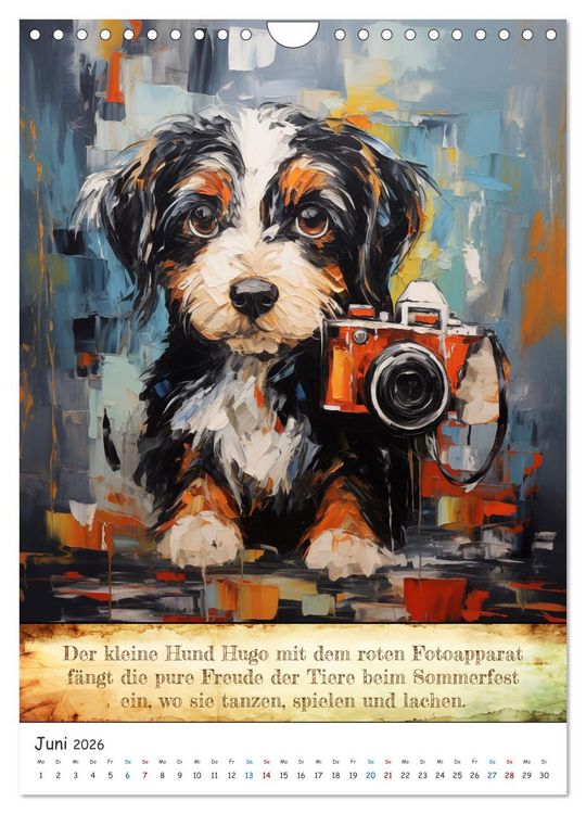 Produktbild: Tierische Paparazzi (Wandkalender 2026 DIN A4 hoch), CALVENDO Monatskalender