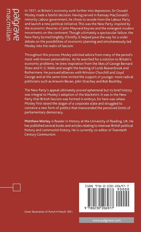 Produktbild: Oswald Mosley and the New Party
