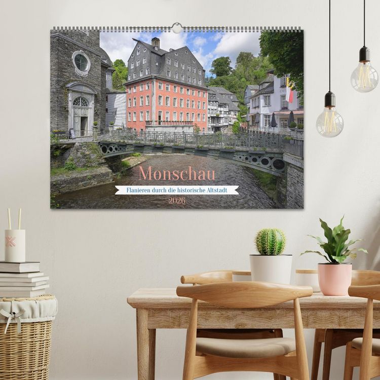 Produktbild: Monschau - Flanieren durch die historische Altstadt (Wandkalender 2026 DIN A2 quer), CALVENDO Monatskalender