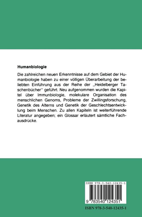Produktbild: Humanbiologie