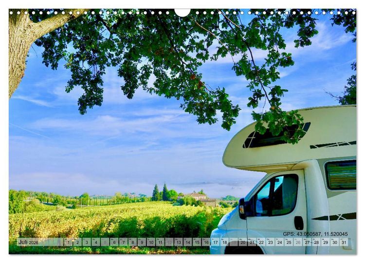 Produktbild: Mit dem Wohnmobil durch Italien (Wandkalender 2026 DIN A3 quer), CALVENDO Monatskalender