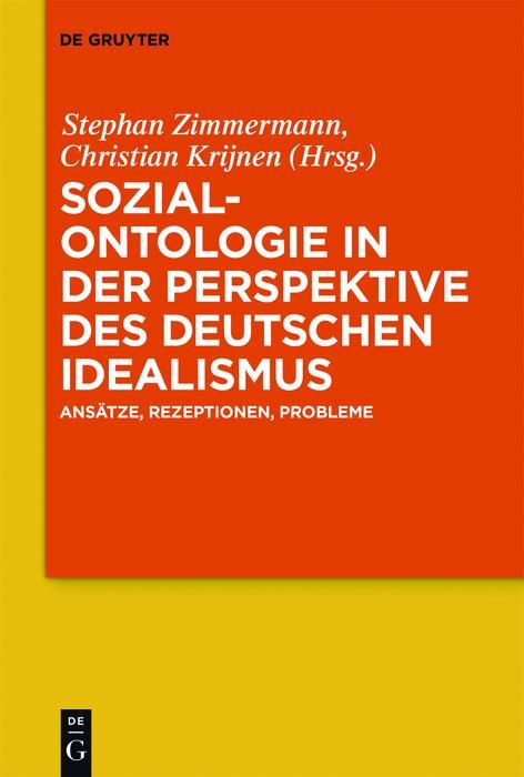 Produktbild: Sozialontologie in der Perspektive des deutschen Idealismus