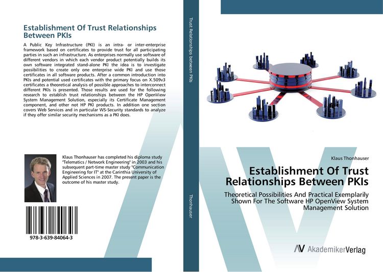 Produktbild: Establishment Of Trust Relationships Between PKIs