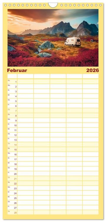 Produktbild: Familienplaner 2026 - Der Ruf des Nordens mit 5 Spalten (Wandkalender, 21 x 45 cm) CALVENDO