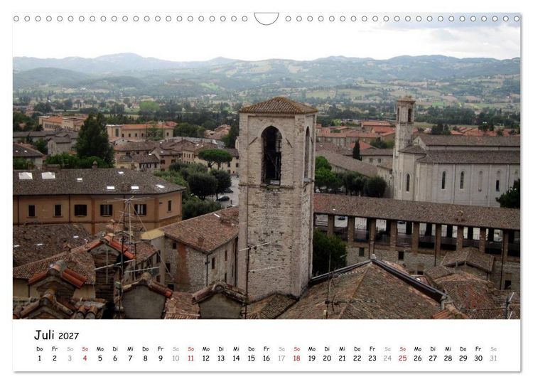 Produktbild: Camino di Assisi - Franziskusweg (Wandkalender 2027 DIN A3 quer), CALVENDO Monatskalender