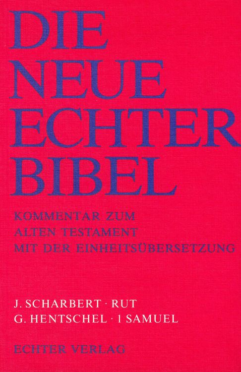 Produktbild: Die Neue Echter-Bibel. Kommentar / Kommentar zum Alten Testament mit Einheits&uuml;bersetzung / Rut /1 Samuel