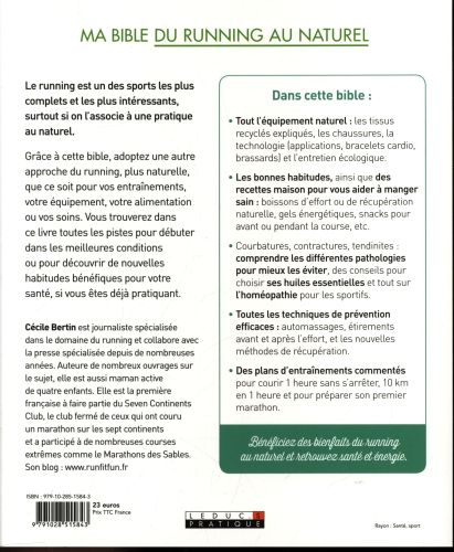 Produktbild: Ma bible du running au naturel : objectif : mon premier marathon !