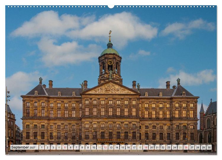 Produktbild: Ein Blick auf Amsterdam in Farbe (Wandkalender 2027 DIN A2 quer), CALVENDO Monatskalender