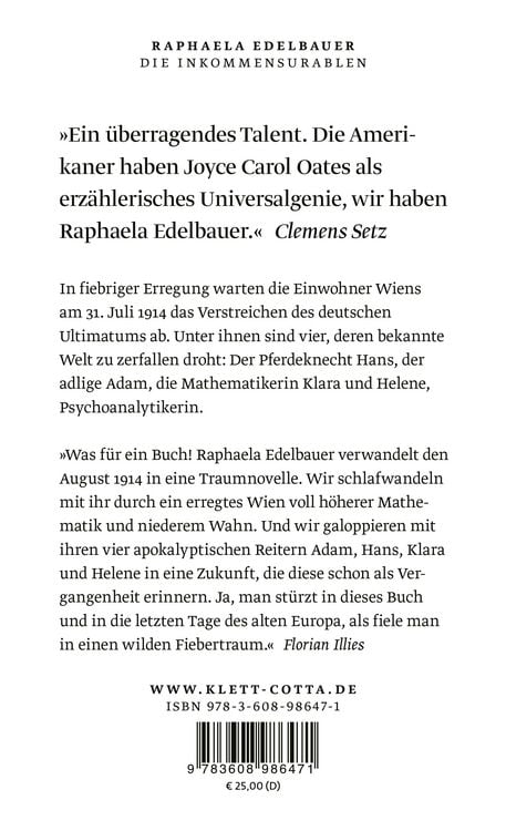 Produktbild: Die Inkommensurablen