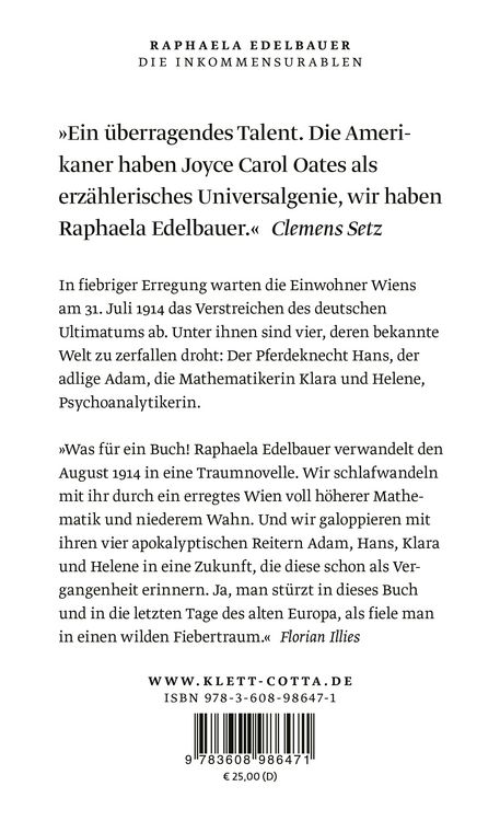 Produktbild: Die Inkommensurablen