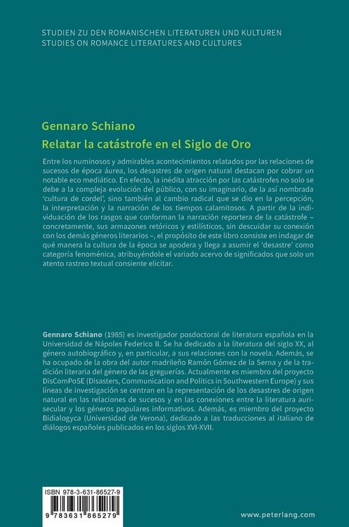 Produktbild: Relatar la cat&aacute;strofe en el Siglo de Oro