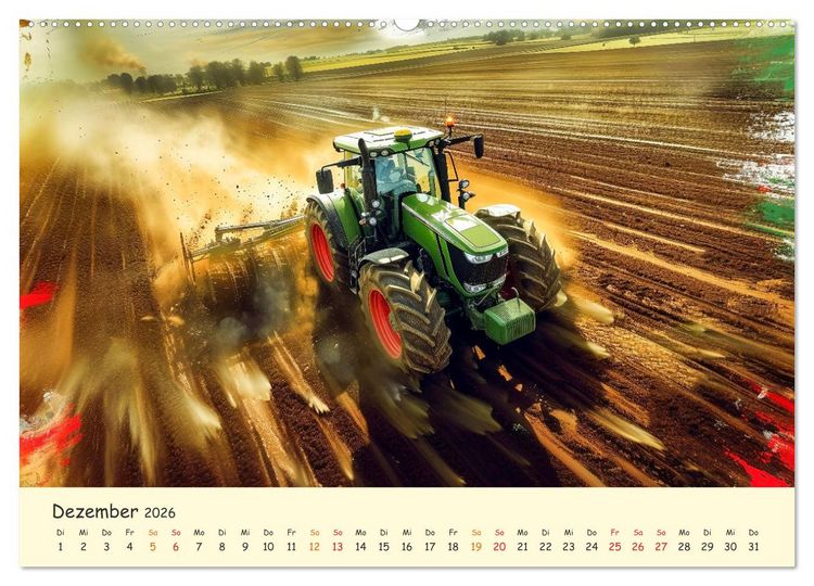Produktbild: Traktoren - tolle Momente (hochwertiger Premium Wandkalender 2026 DIN A2 quer), Kunstdruck in Hochglanz