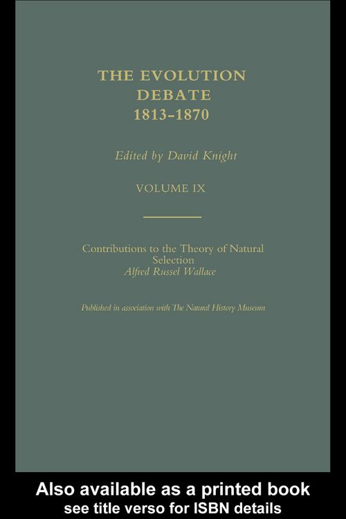 Produktbild: Alfred Russell Wallace Contributions to the theory of Natural Selection, 1870, and Charles Darwin and Alfred Wallace , 'On the Tendency of Species to