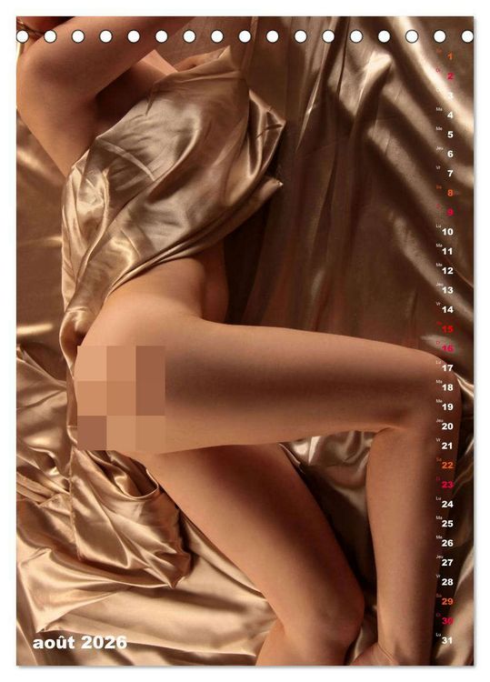 Produktbild: L'or nu (Calendrier de bureau 2026 DIN A5 horizontal), CALVENDO calendrier mensuel