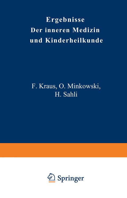 Produktbild: Ergebnisse der Inneren Medizin und Kinderheilkunde