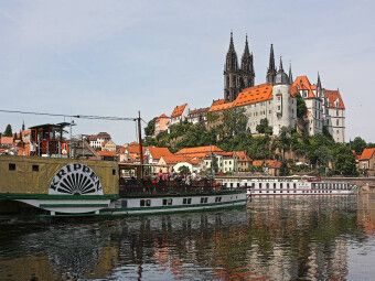 Produktbild: CALVENDO Puzzle Blick &uuml;ber die Elbe auf Mei&szlig;en | 1000 Teile Lege-Gr&ouml;&szlig;e 64x48cm Foto-Puzzle f&uuml;r gl&uuml;ckliche Stunden