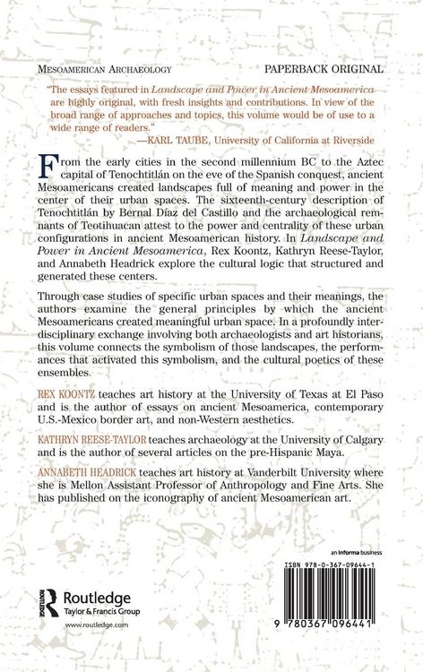 Produktbild: Landscape And Power In Ancient Mesoamerica