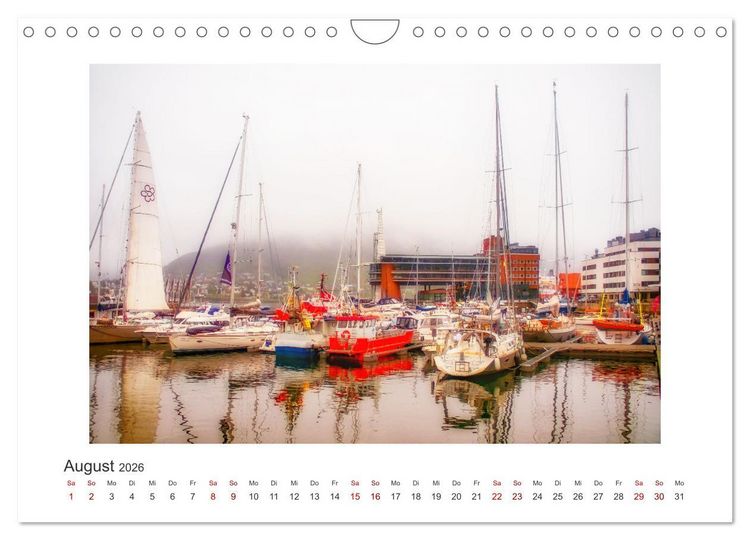 Produktbild: Norwegens K&uuml;stenst&auml;dte (Wandkalender 2026 DIN A4 quer), CALVENDO Monatskalender