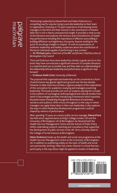 Produktbild: Performing Leadership