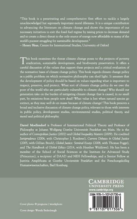 Produktbild: The Moral Challenge of Dangerous Climate Change