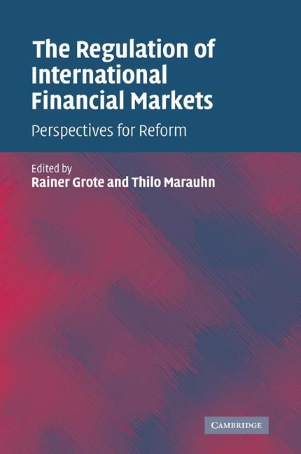 Produktbild: The Regulation of International Financial Markets