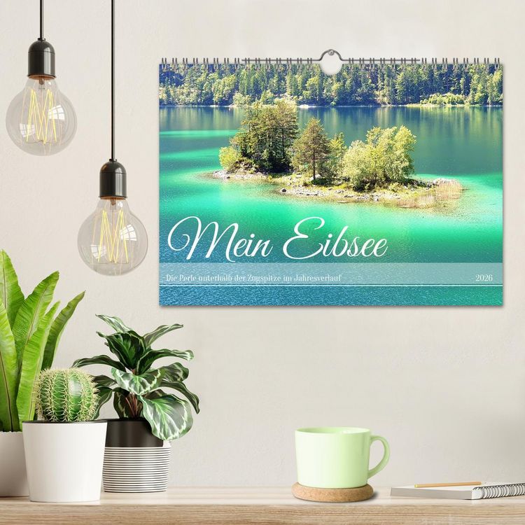 Produktbild: Mein Eibsee - Die Perle unterhalb der Zugspitze im Jahresverlauf (Wandkalender 2026 DIN A4 quer), CALVENDO Monatskalender