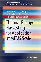 Produktbild: Thermal Energy Harvesting for Application at MEMS Scale