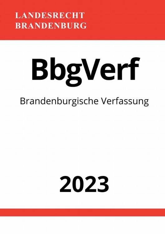Produktbild: Brandenburgische Verfassung - BbgVerf 2023