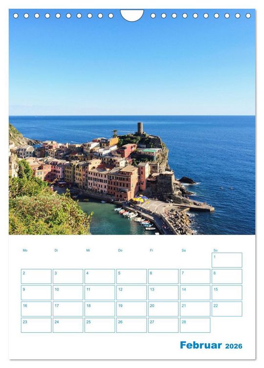 Produktbild: Blauer Ligurien Sommer (Wandkalender 2026 DIN A4 hoch), CALVENDO Monatskalender