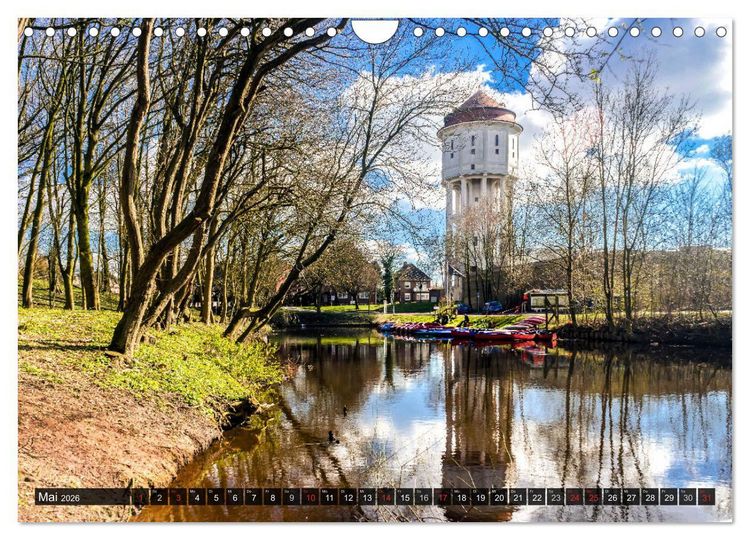 Produktbild: EMDEN Seehafenstadt mit Flair (Wandkalender 2026 DIN A4 quer), CALVENDO Monatskalender