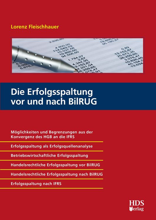 Produktbild: Die Erfolgsspaltung vor und nach BilRUG