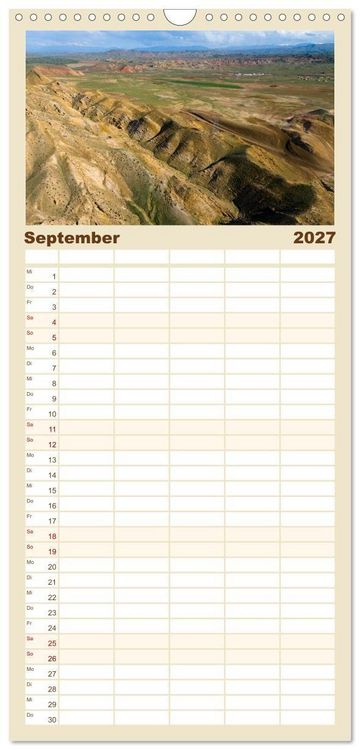 Produktbild: Familienplaner 2027 - Landschaften der T&uuml;rkei mit 5 Spalten (Wandkalender, 21 x 45 cm) CALVENDO