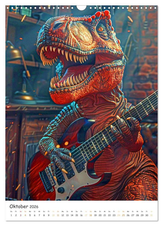 Produktbild: Tyrannosaurus Rex - Kleine Arme, gro&szlig;e Abenteuer (Wandkalender 2026 DIN A3 hoch), CALVENDO Monatskalender