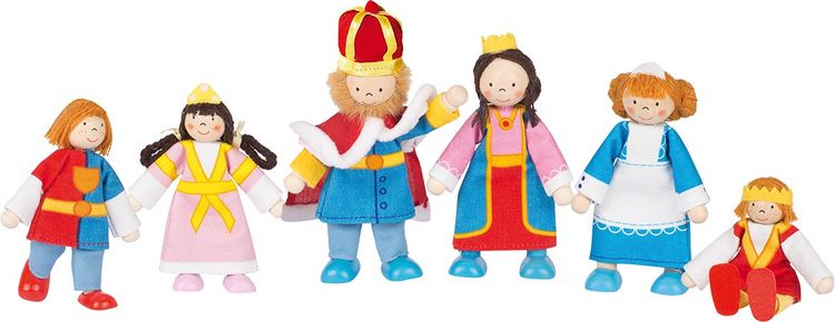 Produktbild: Goki 51797 - Biegepuppen K&ouml;nigsfamilie